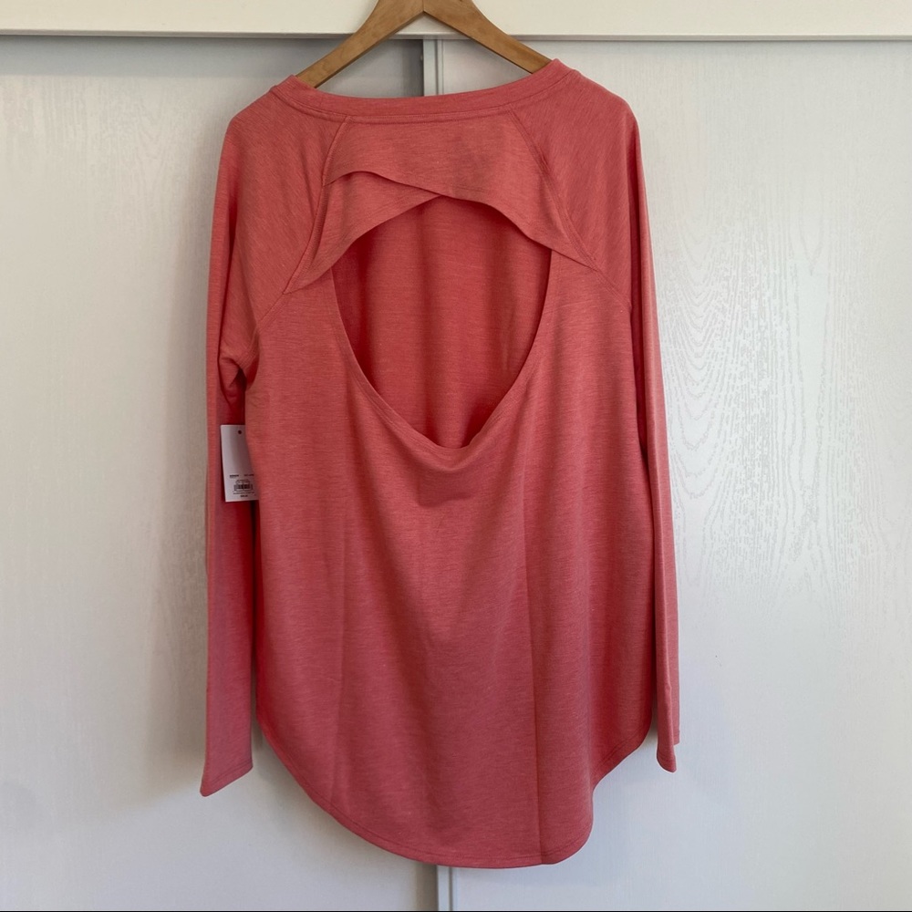 SO pink sweater with cut out back